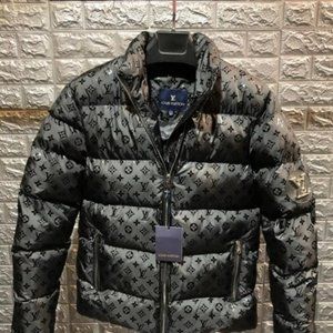 Black Puffer Coat Louis Vuitton for Men NWT